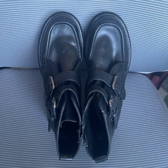 EC Free People Isla Double-Buckle Moto Ankle Boot - Size 7 - Picture 3 of 7